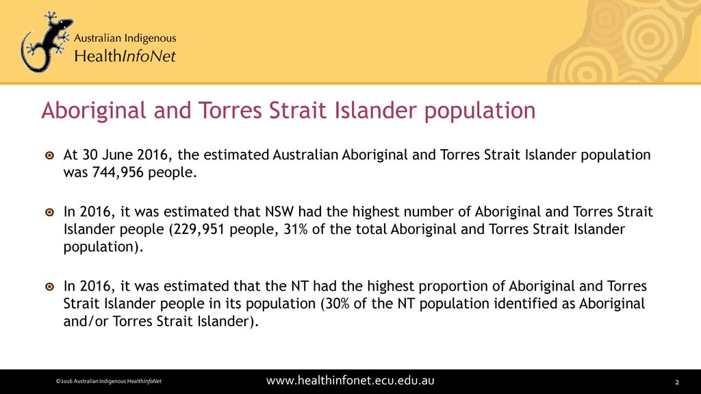 Aboriginal and Torres Strait Islander population