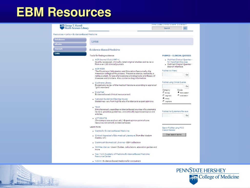 EBM Resources