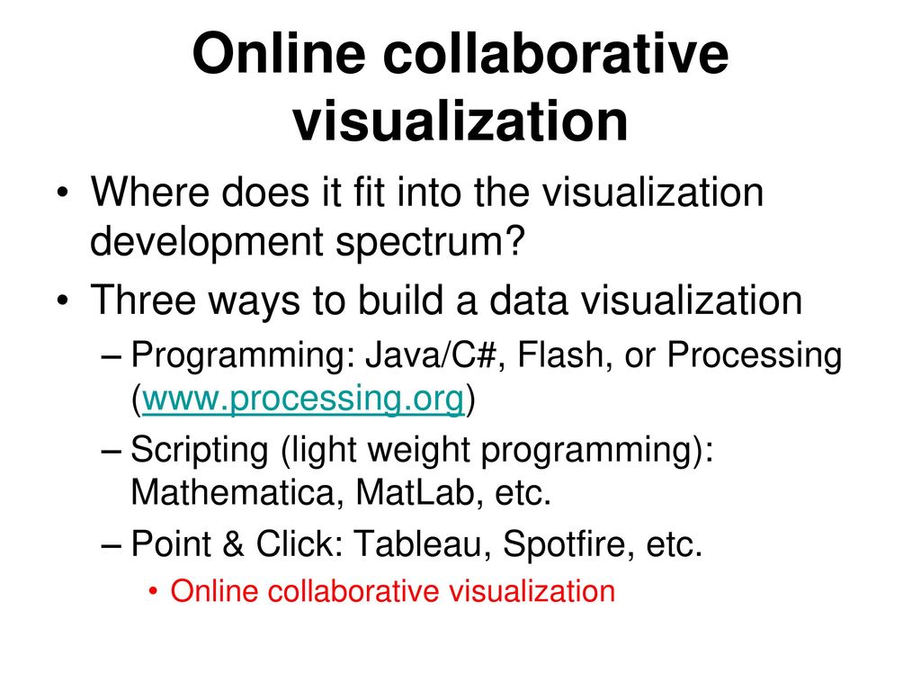 Online collaborative visualization ppt download
