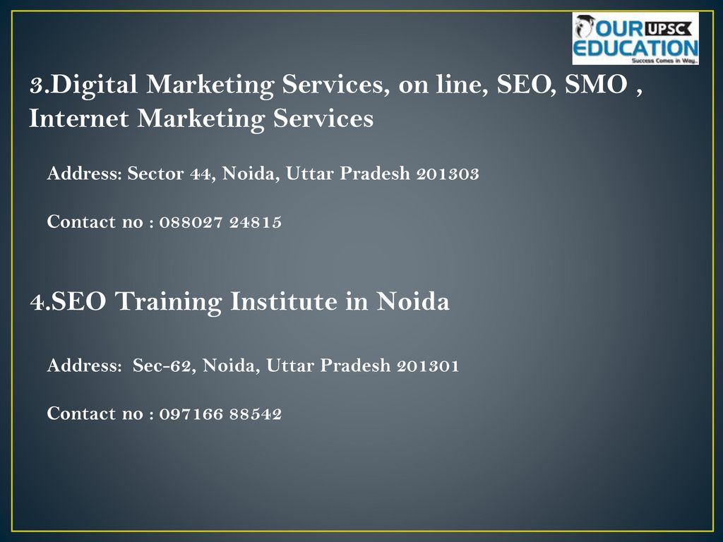 4.SEO Training Institute in Noida