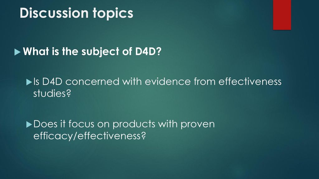 Establishing a common language: D4D terms and definitions - ppt download
