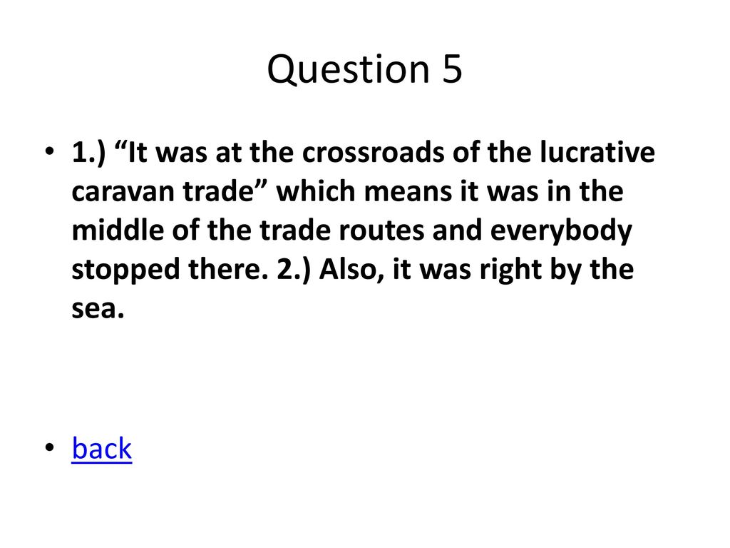 Question 5