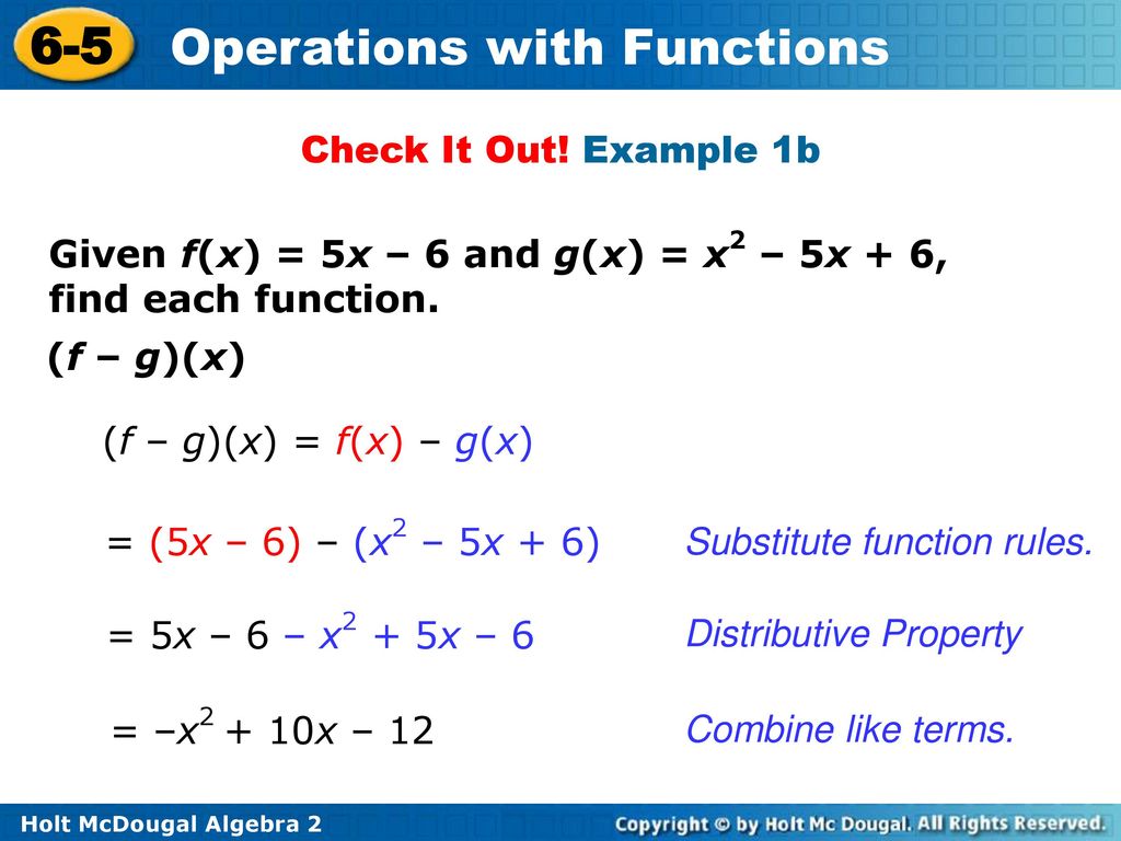 Operations With Functions Ppt Download
