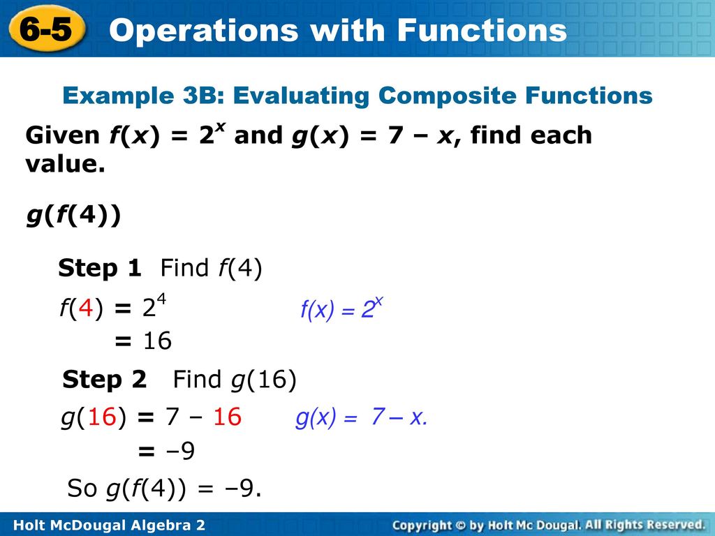 Operations With Functions Ppt Download