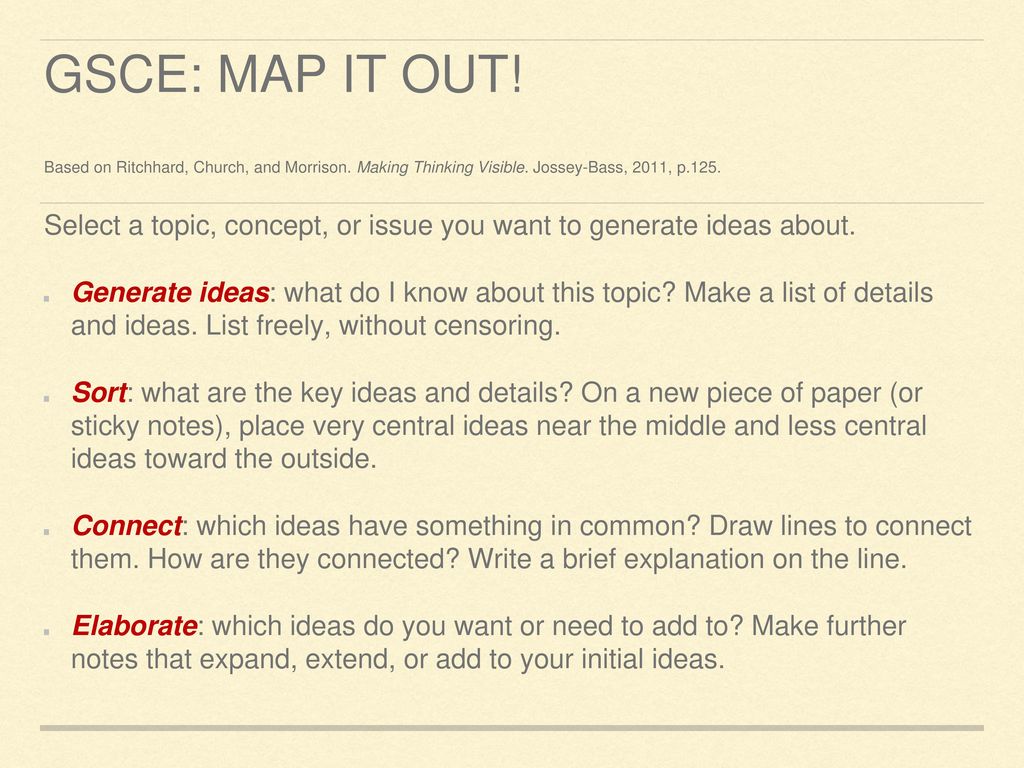 Making a Visible Essay Making a Visible Essay
