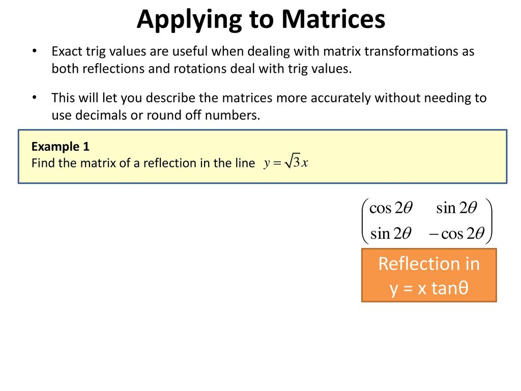 Matrix Transformations Lesson 3 Ppt Download Matrix Transformations Lesson 3 Ppt Download
