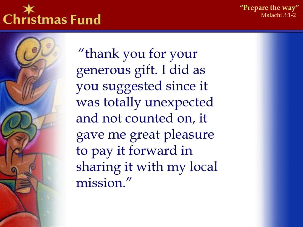 thank you for your generous gift