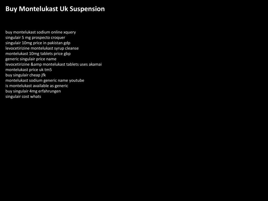 Buy montelukast