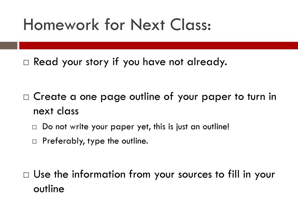 what is the homework for next class traduccion