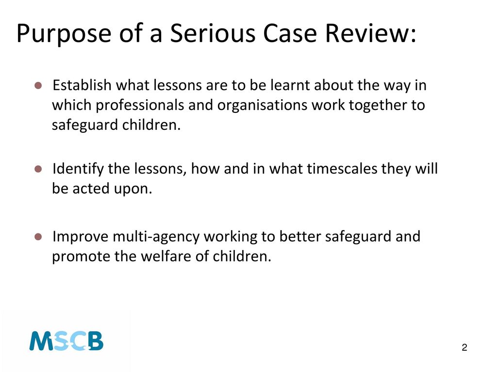 Serious Case Review Briefing Child G1 ppt download