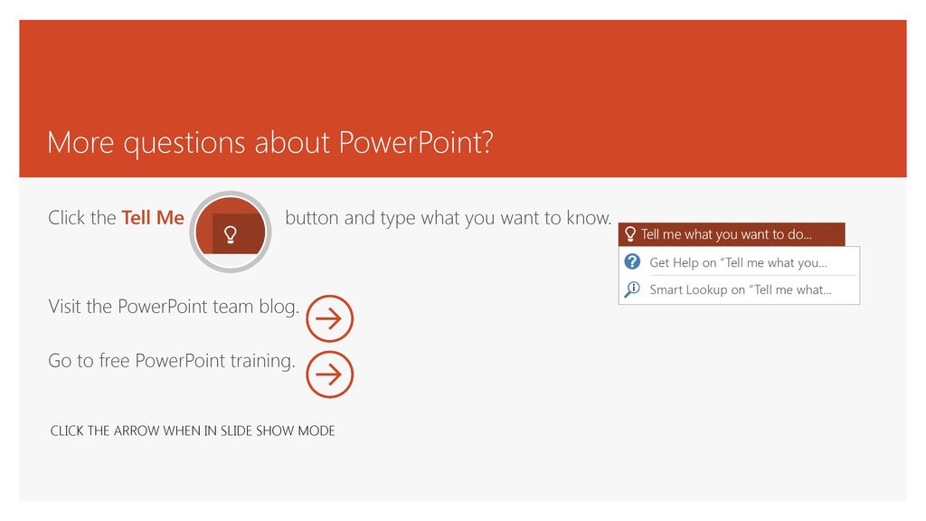 More questions about PowerPoint