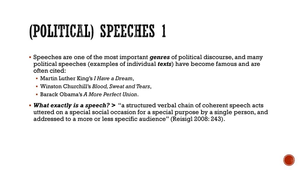 Language of political speeches - ppt download
