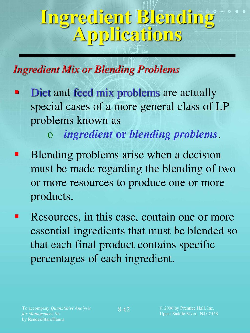 LP Modeling Applications ppt download