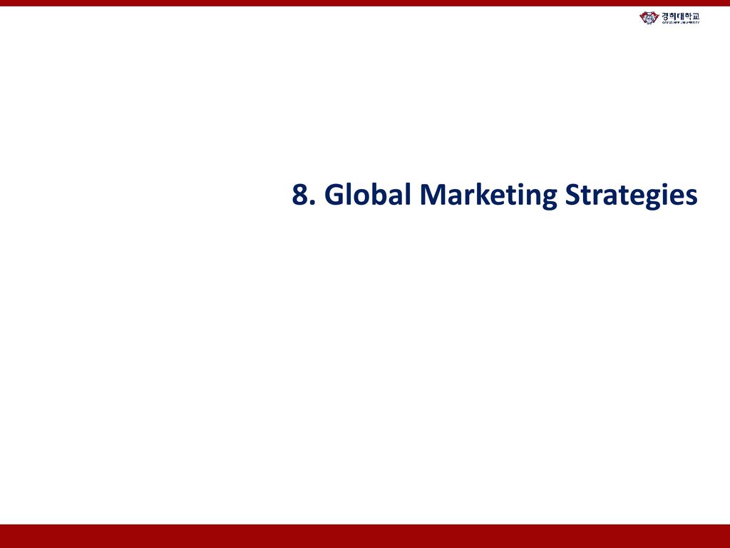 8. Global Marketing Strategies
