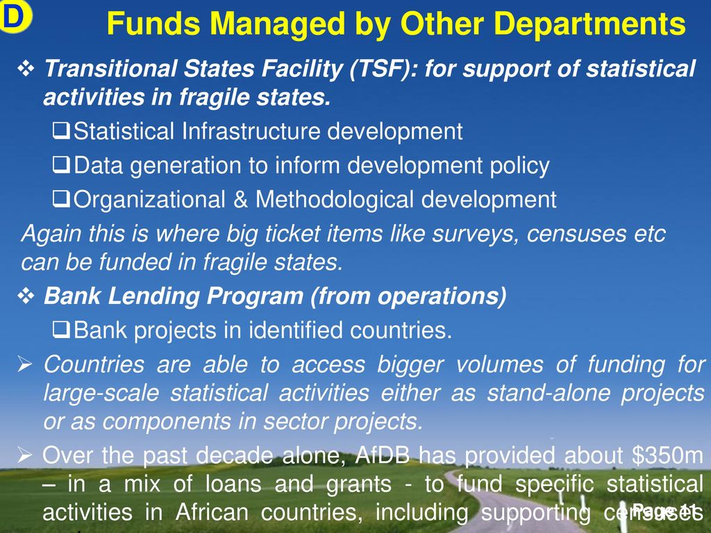 Funds Managed by Other Departments