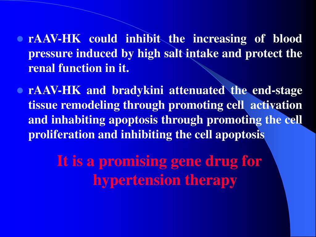 It is a promising gene drug for hypertension therapy