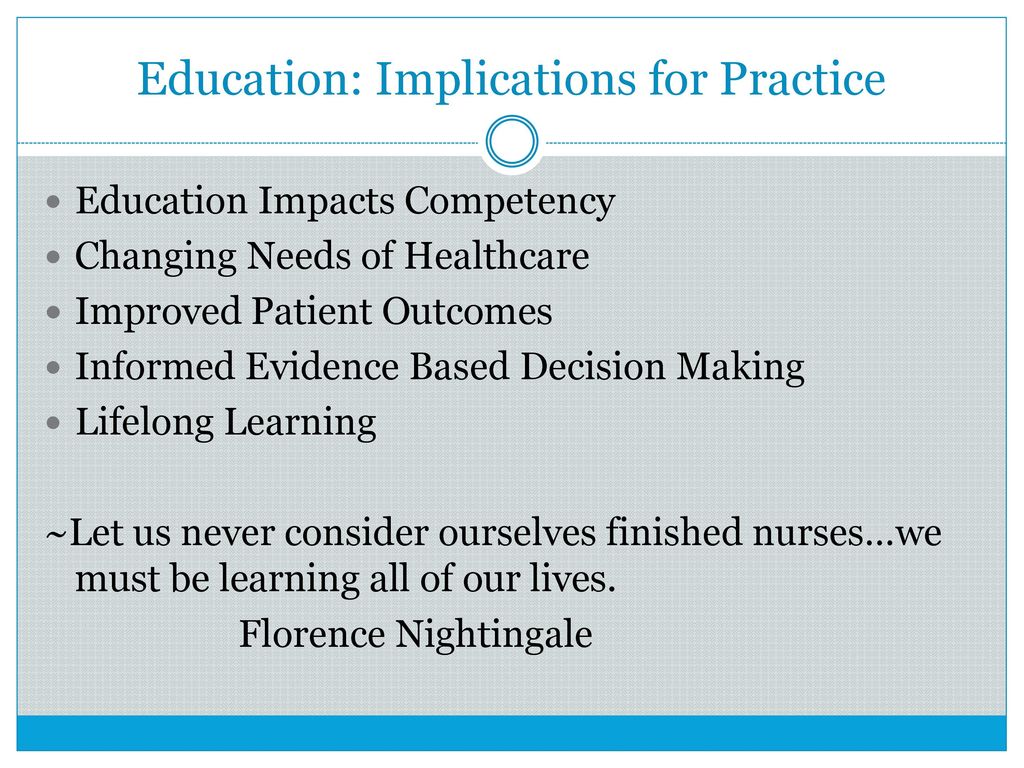 impact of continuing nursing education on competency