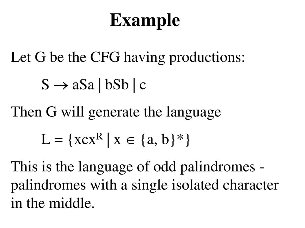 Write a CFG to generate and recognize a formal game