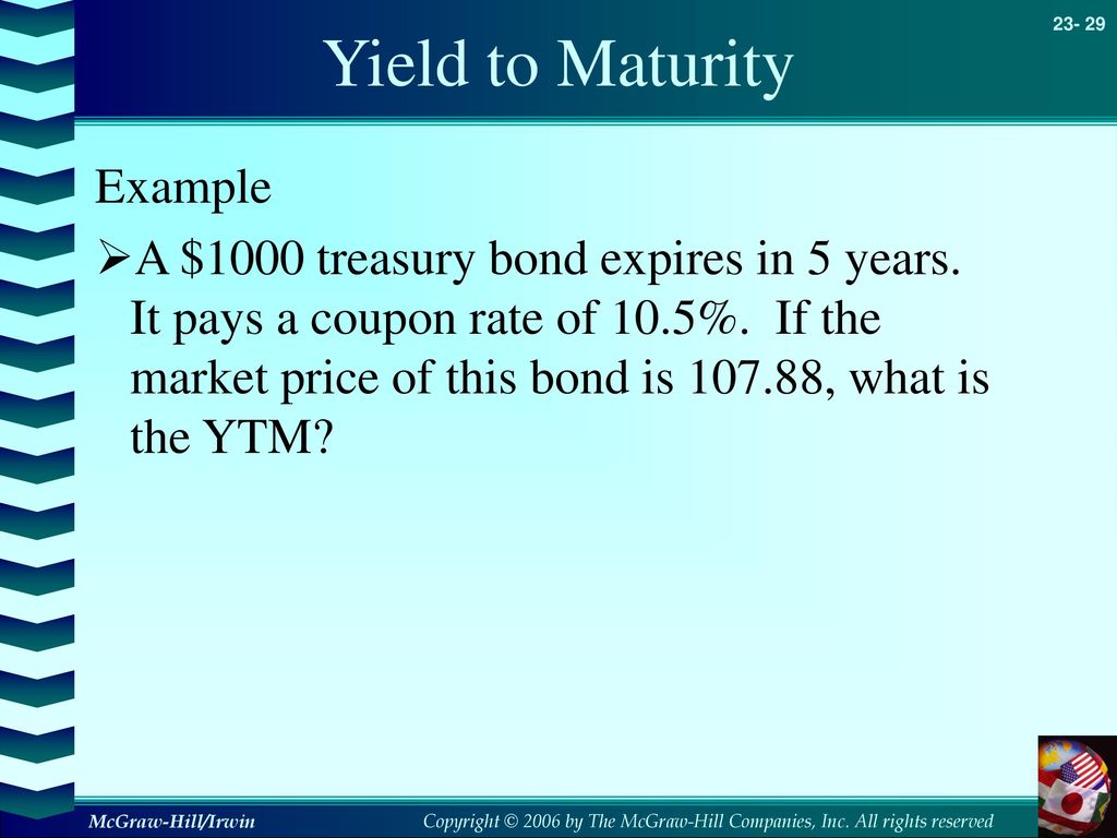 Yield to Maturity Example