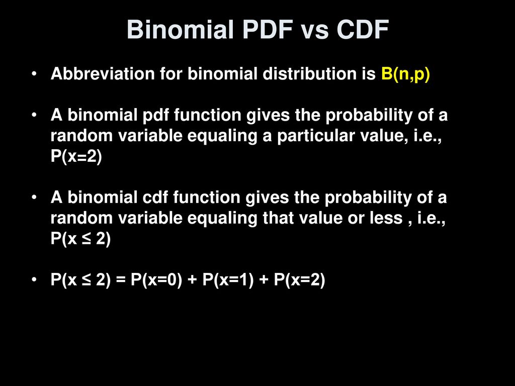 Discrete Distribution Binomial Ppt Download