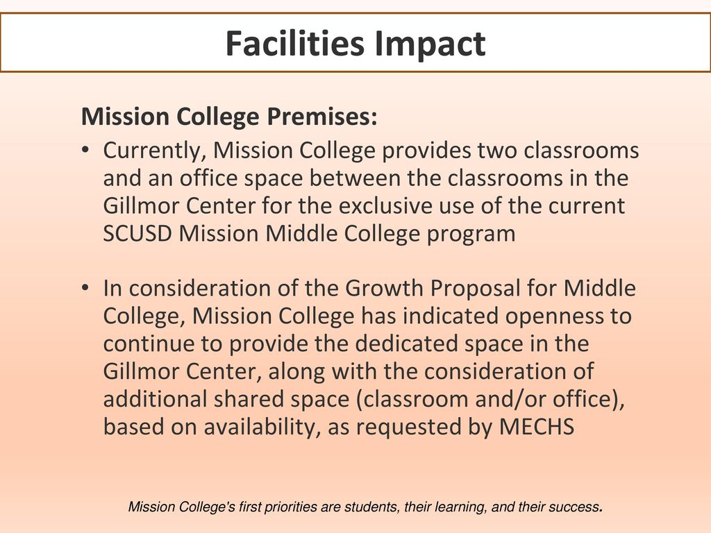 Mission Middle College Program - ppt download