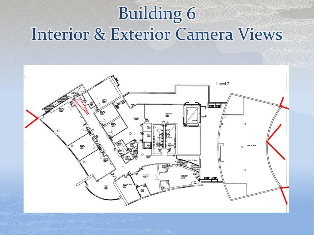 Building 6 Interior & Exterior Camera Views