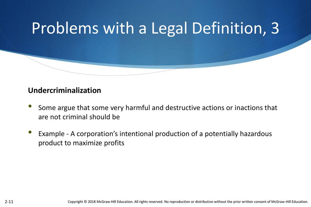 Problems with a Legal Definition, 3