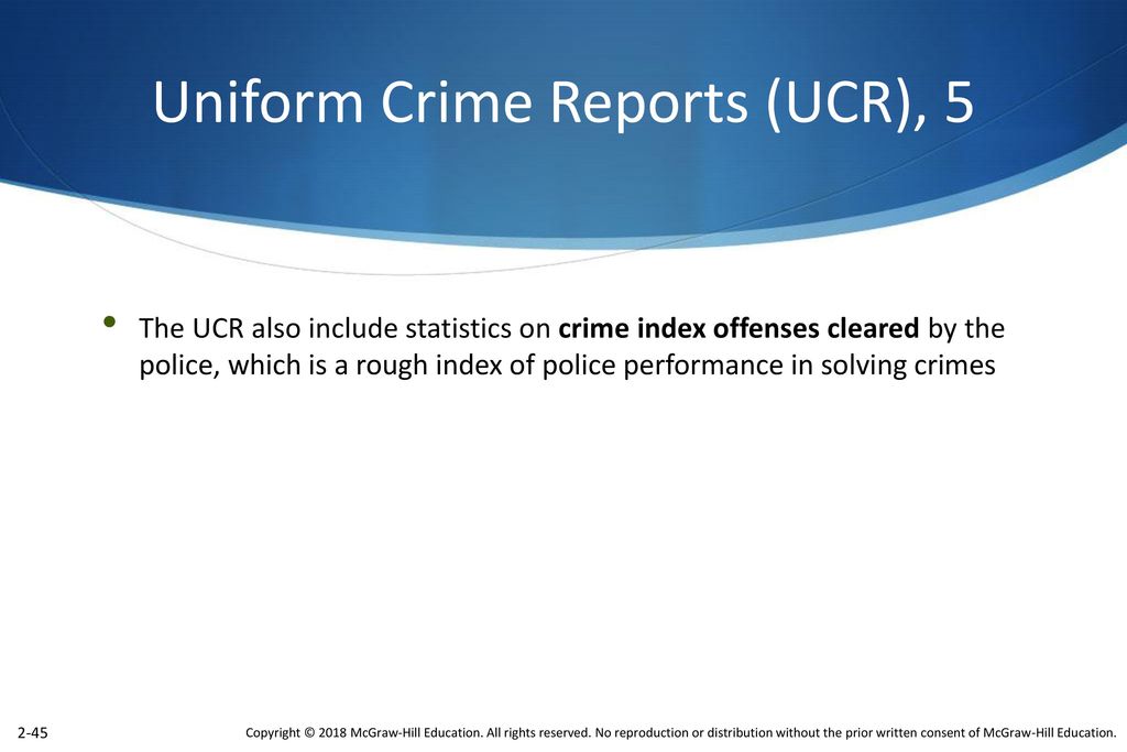 Uniform Crime Reports (UCR), 5