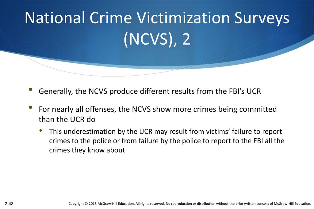 National Crime Victimization Surveys (NCVS), 2
