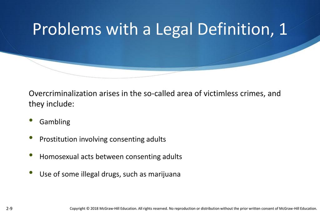 Problems with a Legal Definition, 1