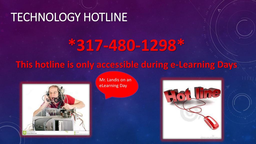 This hotline is only accessible during e-Learning Days