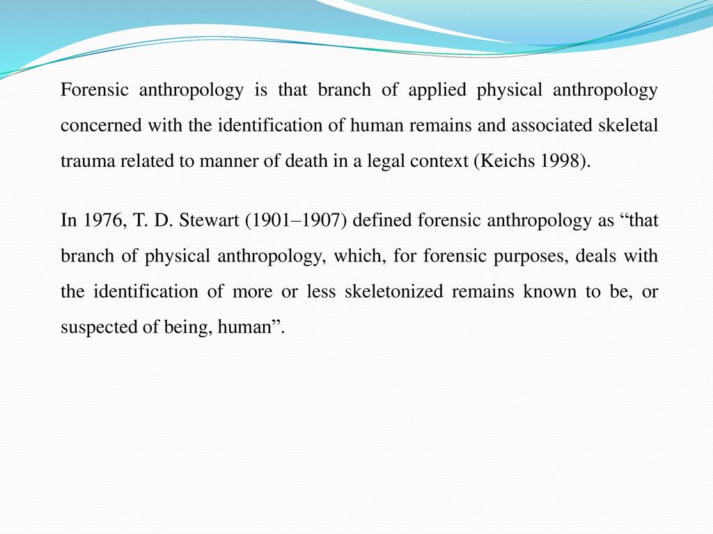 forensic anthropology - ppt download