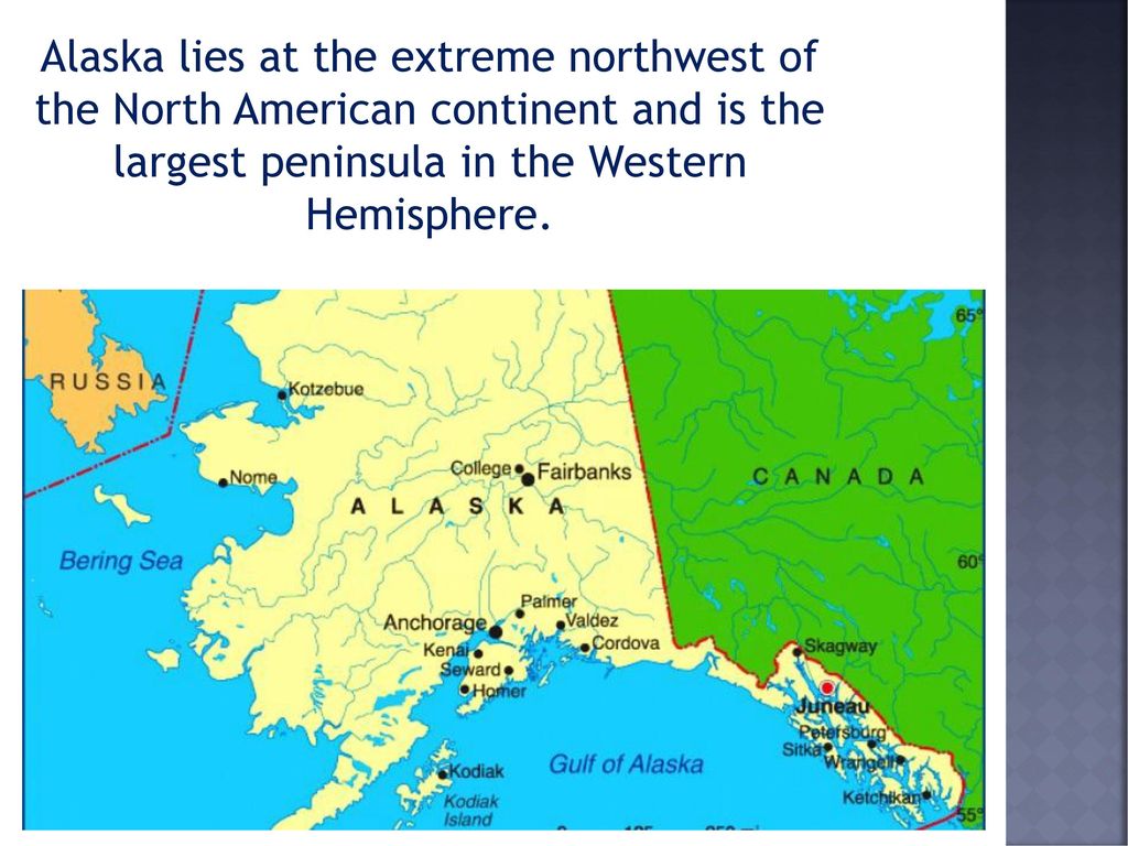 Северная аляска на карте