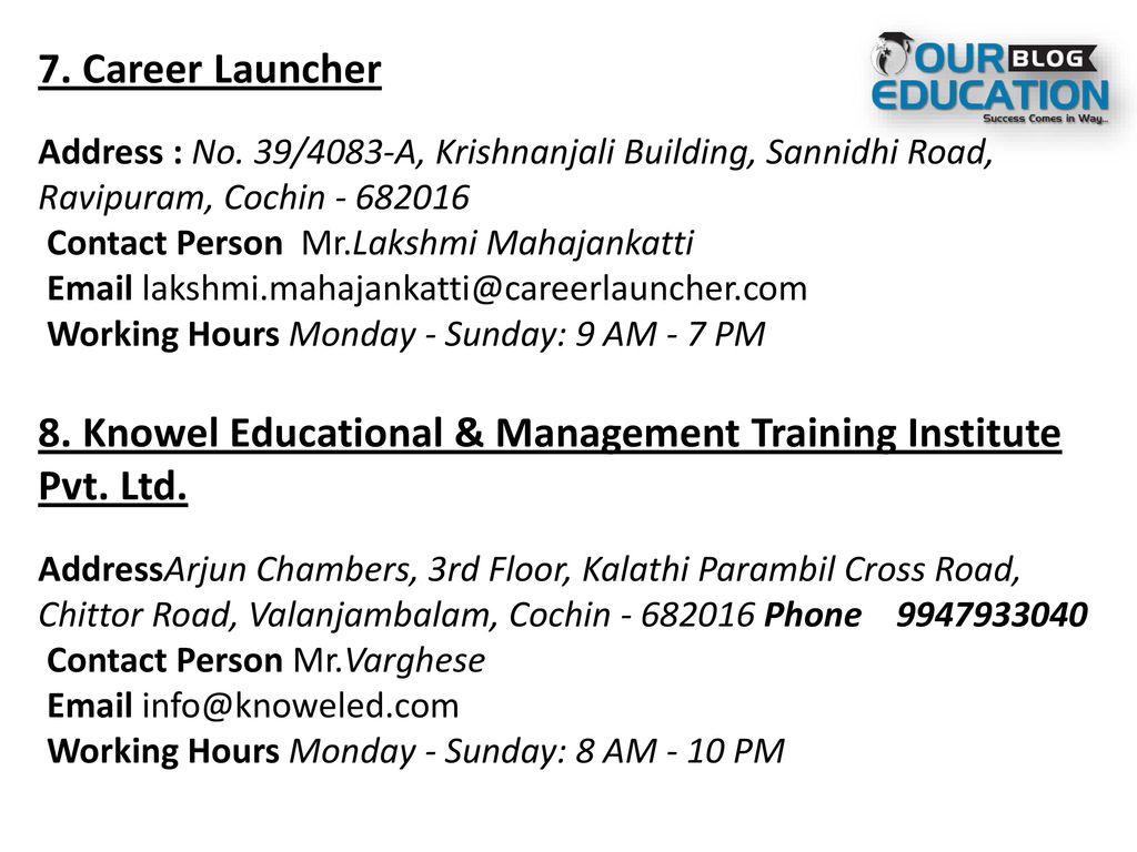 8. Knowel Educational & Management Training Institute Pvt. Ltd.