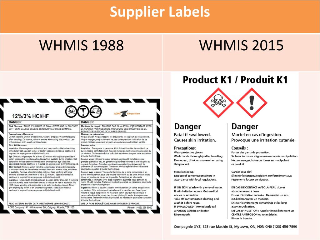 When are supplier labels required to be updated