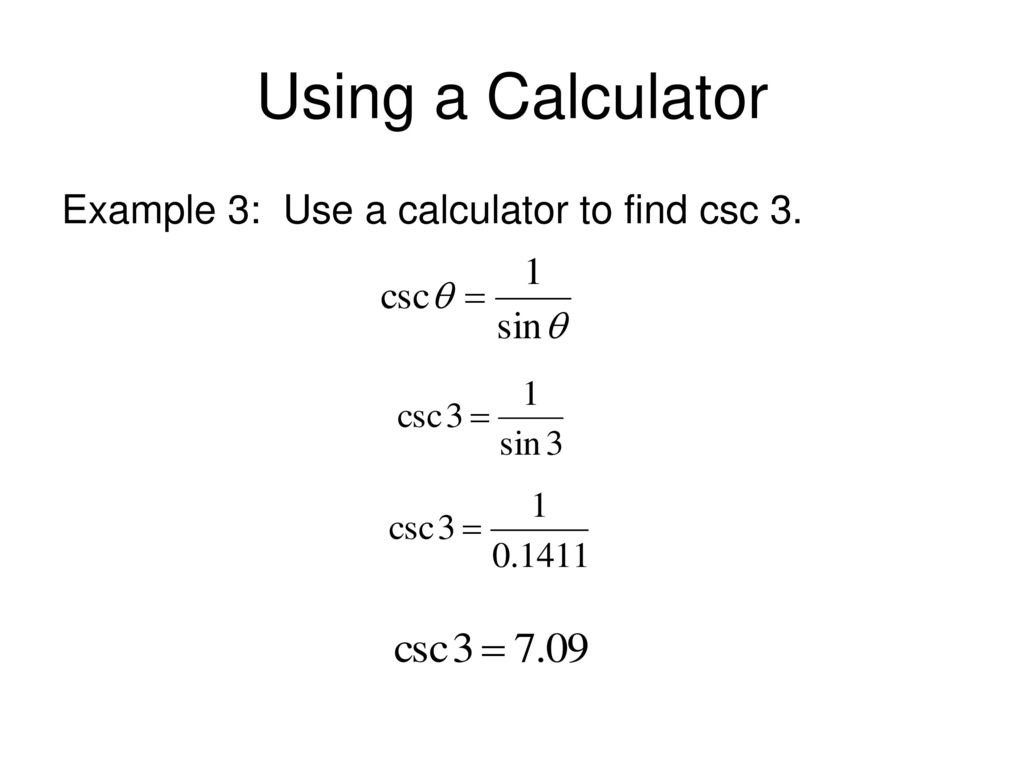 The Other Trigonometric Functions - ppt download