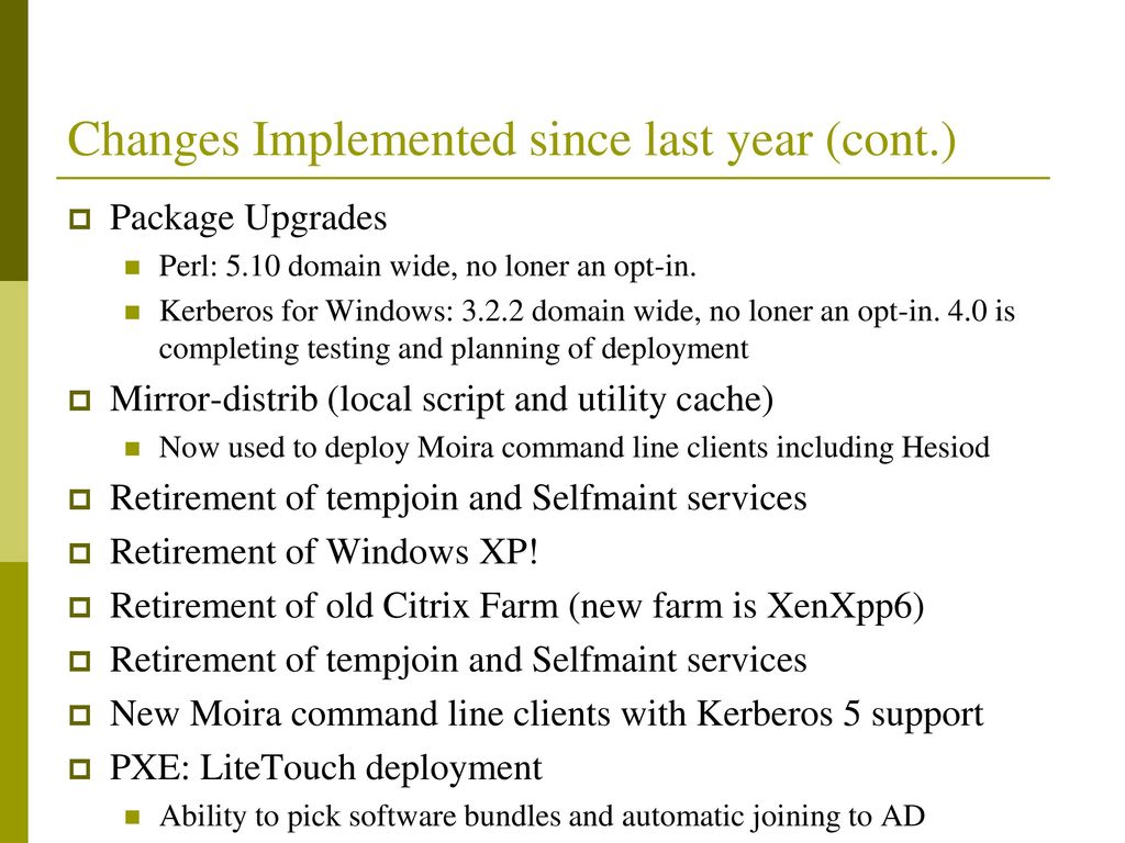 Win mit edu update where are we today related services ppt download