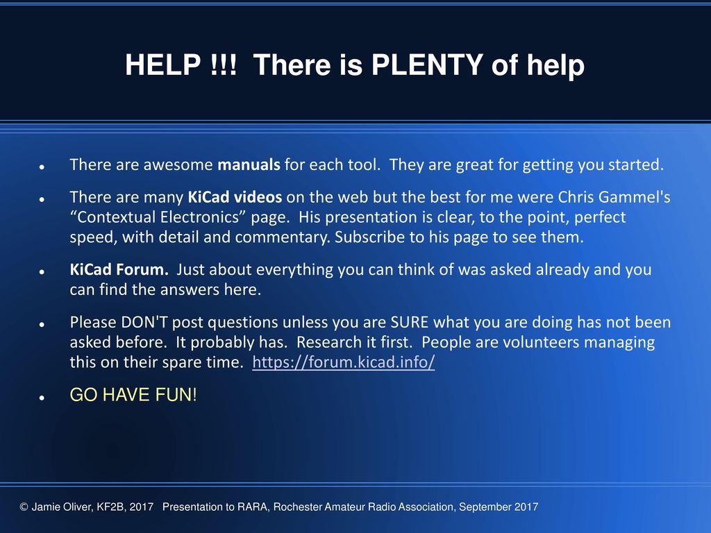 KiCad Presentation Overview