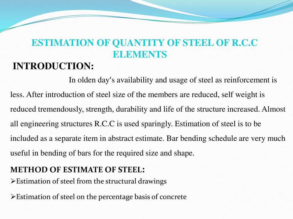 steel structure building estimate