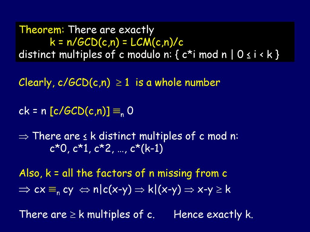 Modular Arithmetic And The Rsa Cryptosystem Ppt Download