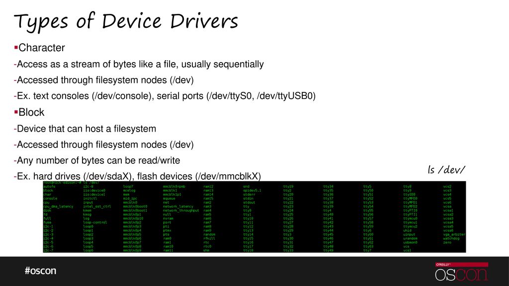 Types of Device Drivers