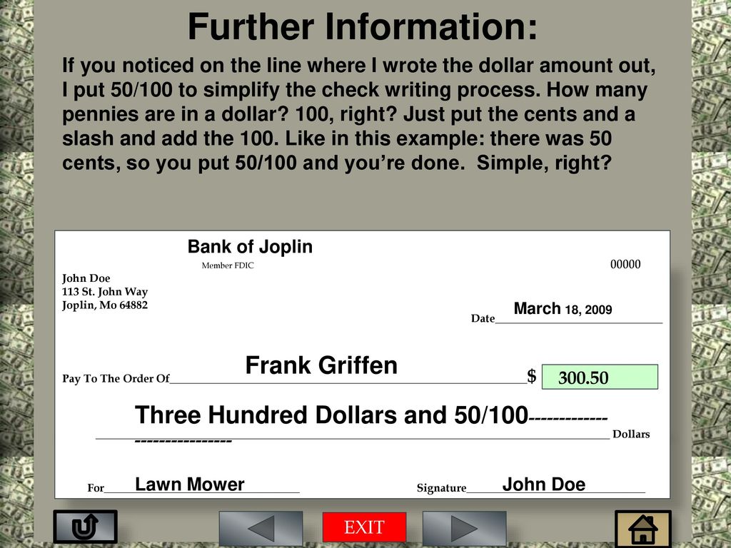 How to Write Checks, Deposit Slips, and Balance your Checkbook
