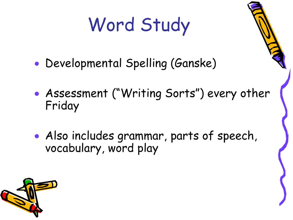 Word Study Developmental Spelling (Ganske)