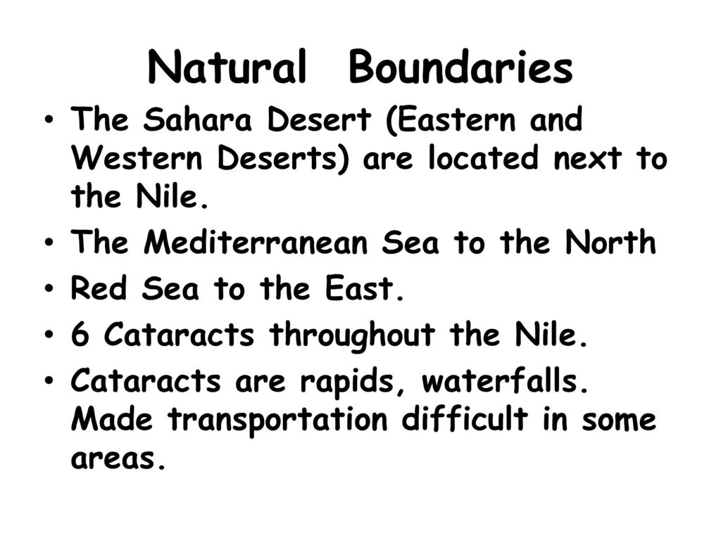 How did cataracts in the nile river make transportation difficult Egypt We Will Be Taking The Egypt Pretest Ppt Download
