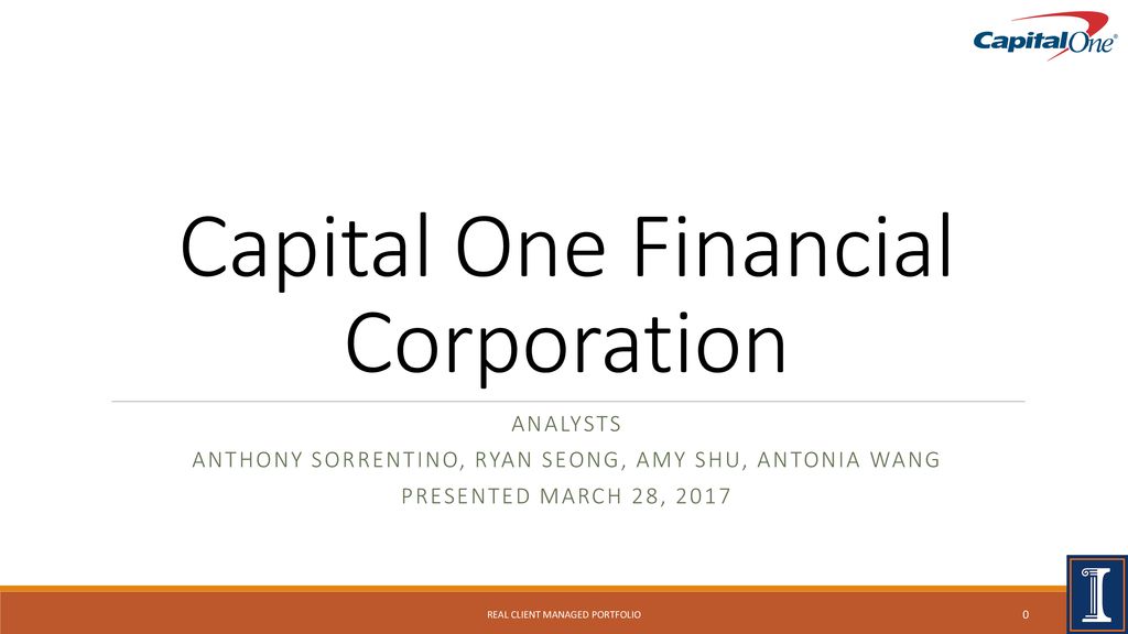 Capital One Financial Corporation ppt download