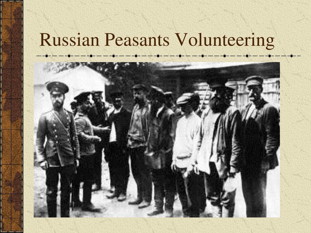 Russian Peasants Volunteering