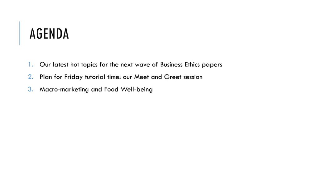 hot topics in business ethics