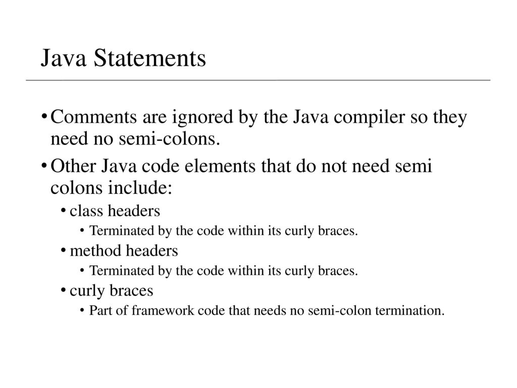Lecture 2a- Java Fundamentals - ppt download