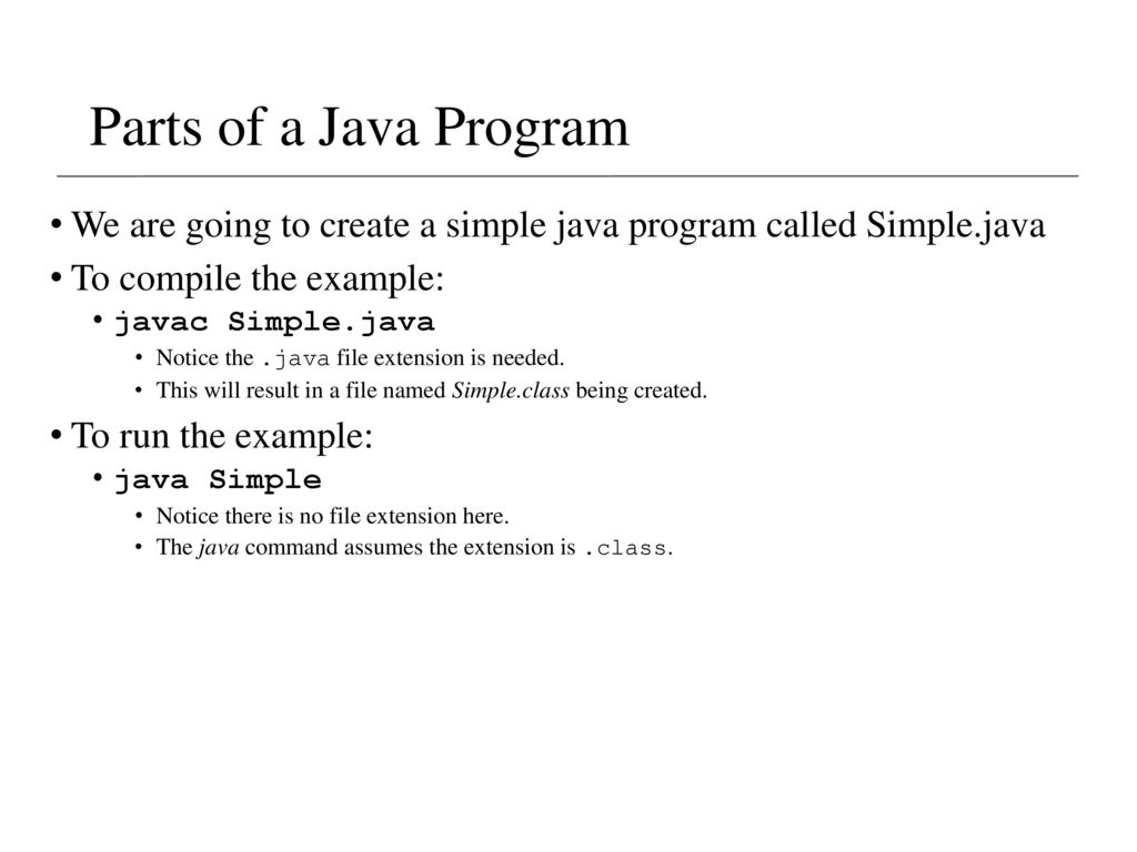 Lecture 2a- Java Fundamentals - ppt download