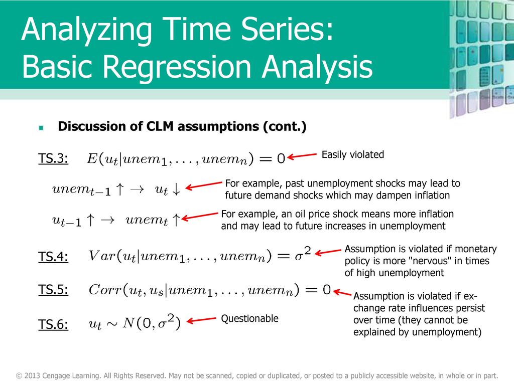 Basic Regression Analysis with Time Series Data - ppt download